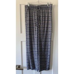 Kenar Palazzo Lounge Pants Wide Leg Casual Comfy Boho  Size L